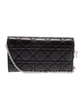 Christian Dior 2017 Lady Dior Rendezvous Wallet On Chain Continental Wallet