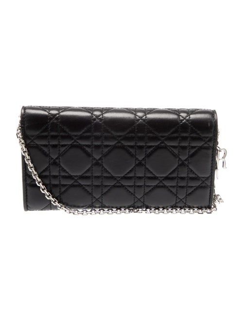 Christian Dior 2017 Lady Dior Rendezvous Wallet On Chain Continental Wallet