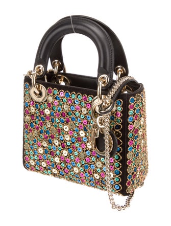 Christian Dior Sequins Lady Dior Mini