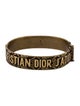 Christian Dior Woven Motif Hinged Bangle
