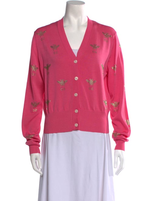 Christian Dior Silk V-Neck Sweater