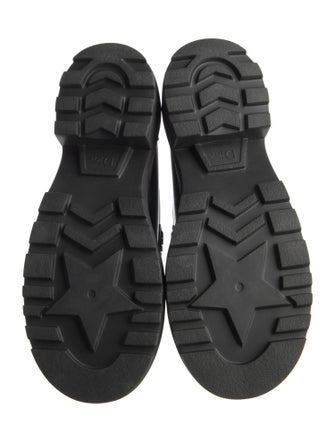 Christian Dior Patent Leather Whipstitch Trim Loafers