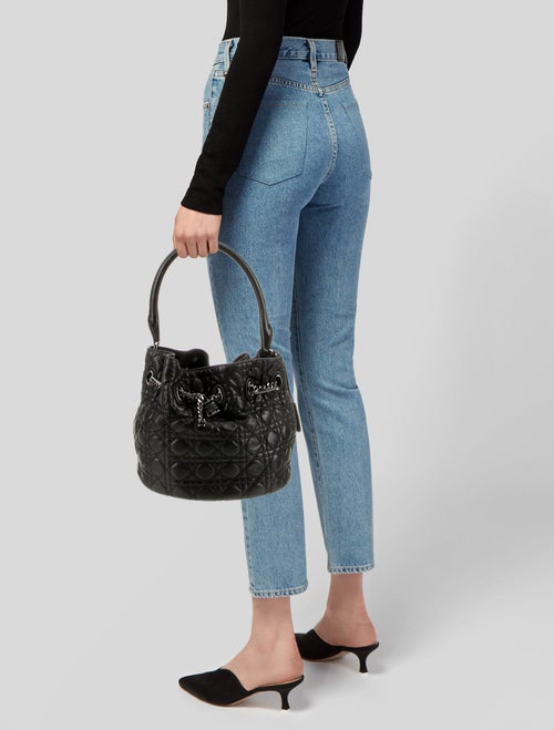 Christian Dior Leather Bucket Bag