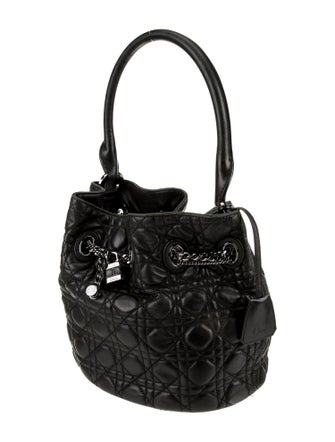 Christian Dior Leather Bucket Bag