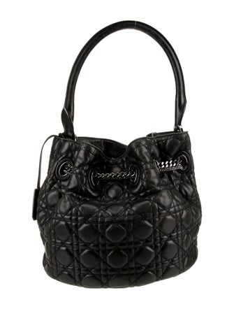 Christian Dior Leather Bucket Bag