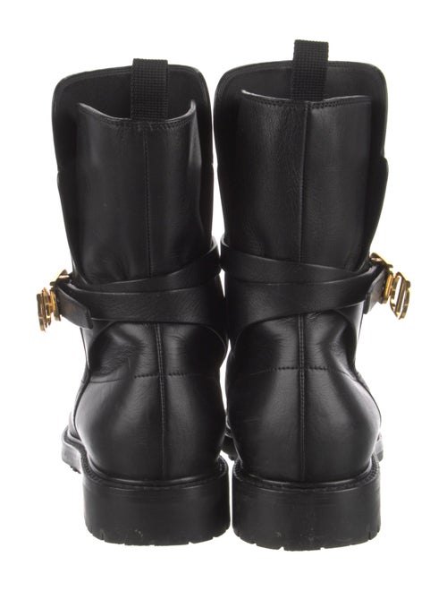 Christian Dior Leather Moto Boots