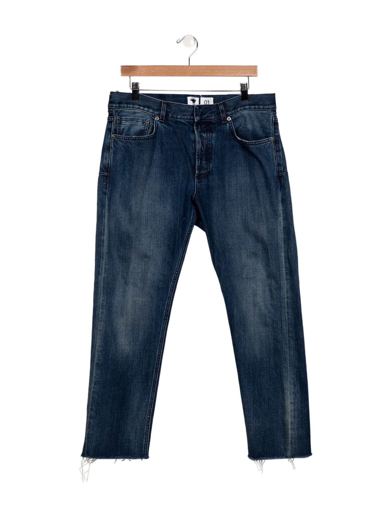Christian Dior Mid-Rise Straight Leg Jeans
