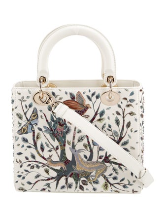 Christian Dior Leather Lady Dior Medium