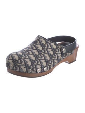 Christian Dior Oblique Jacquard Mules