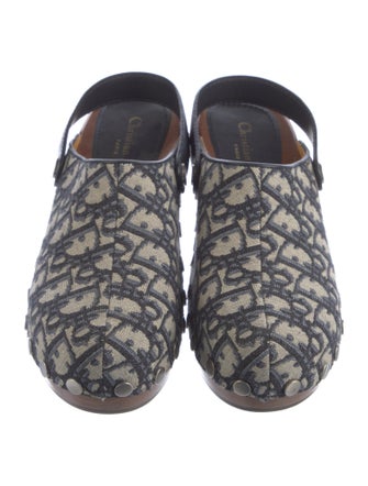 Christian Dior Oblique Jacquard Mules