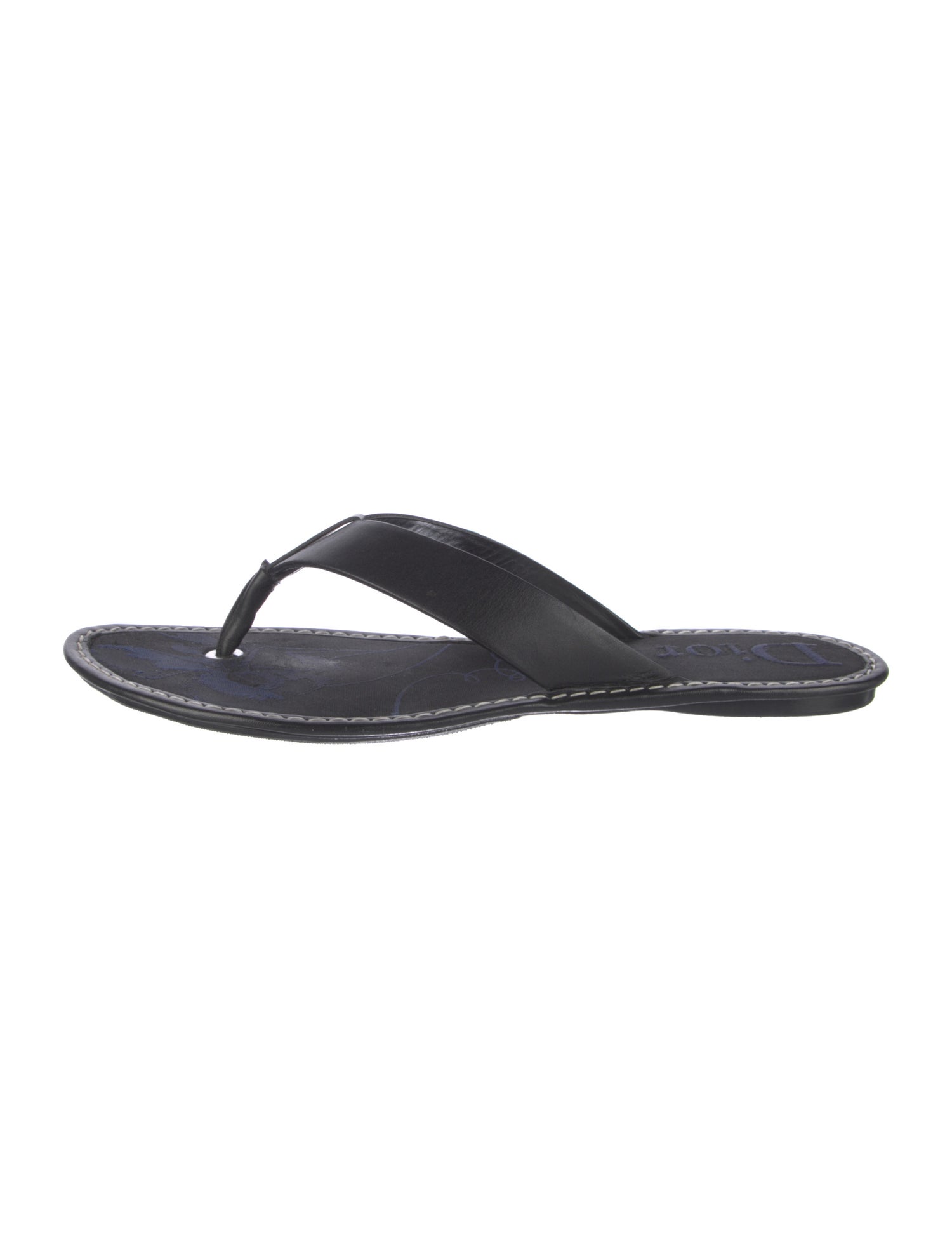 Christian Dior Leather Flip Flops
