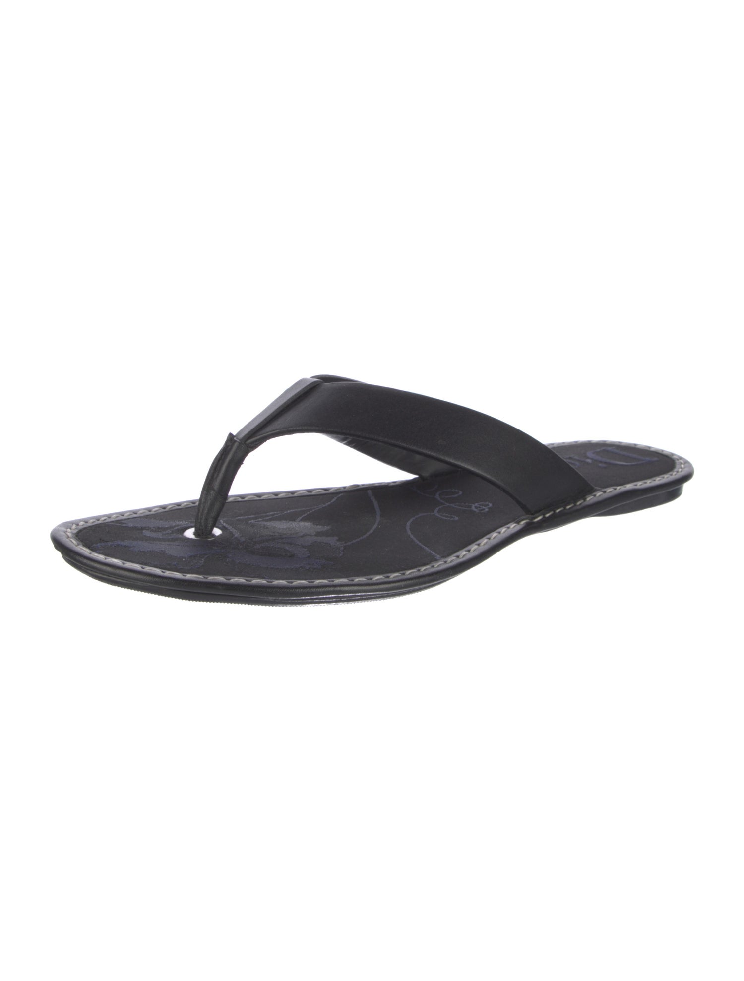Christian Dior Leather Flip Flops