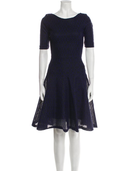 Christian Dior Bateau Neckline Knee-Length Dress
