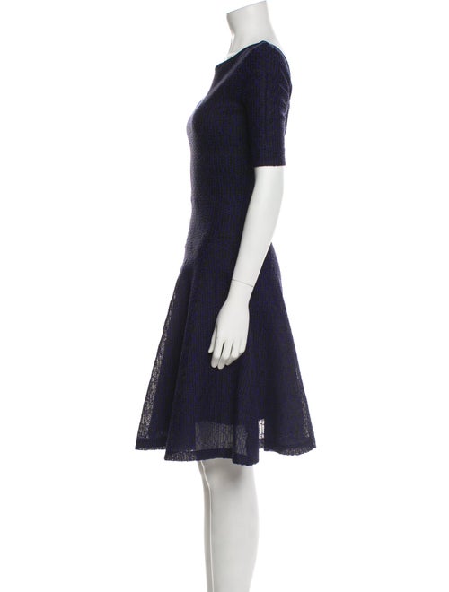 Christian Dior Bateau Neckline Knee-Length Dress