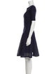 Christian Dior Bateau Neckline Knee-Length Dress