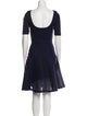 Christian Dior Bateau Neckline Knee-Length Dress