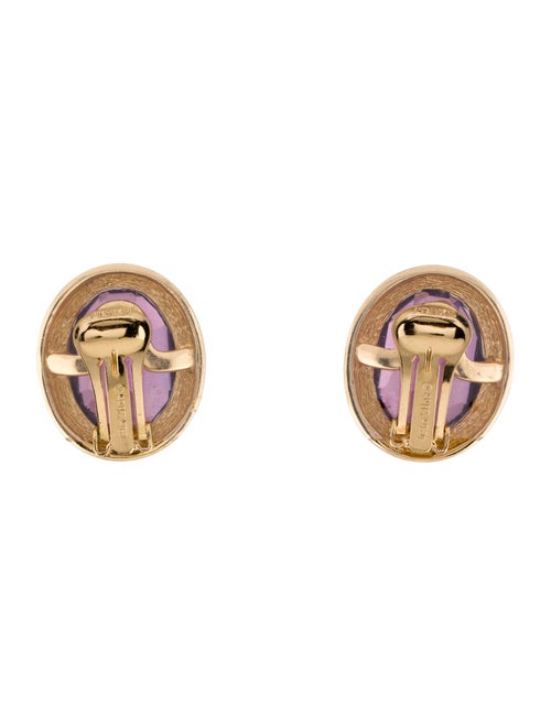 Christian Dior Vintage Crystal Clip-On Earrings