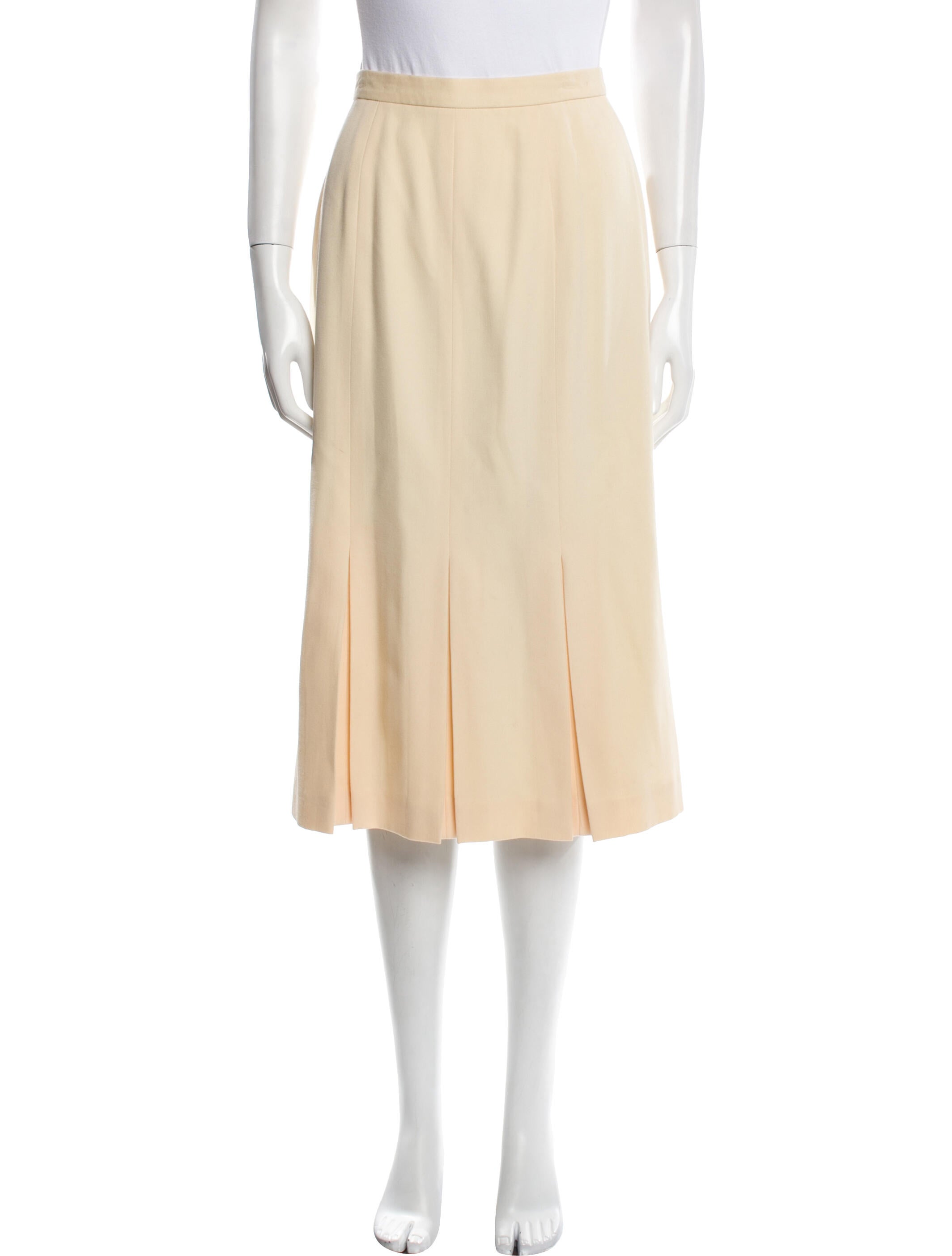 Christian Dior Wool Knee-Length Skirt