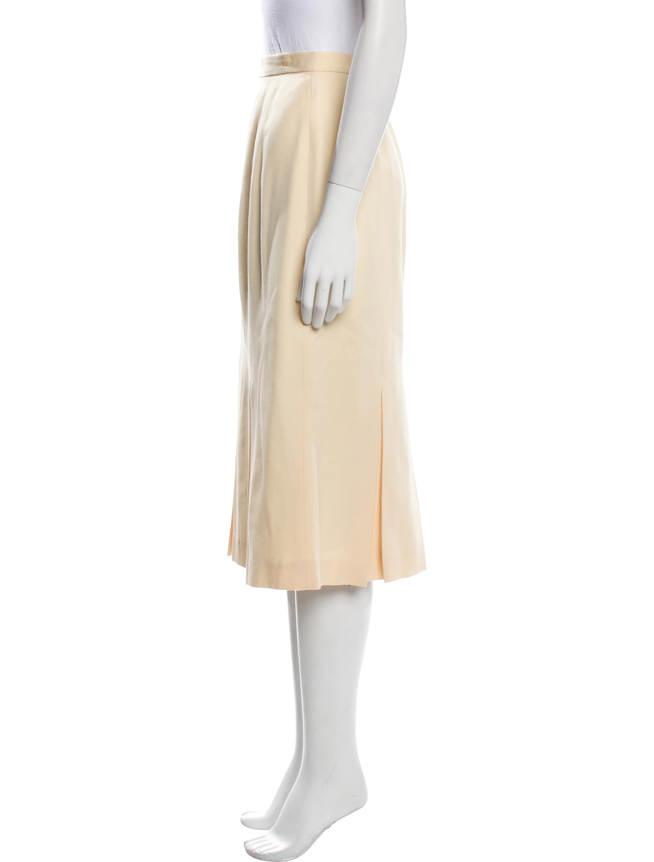 Christian Dior Wool Knee-Length Skirt