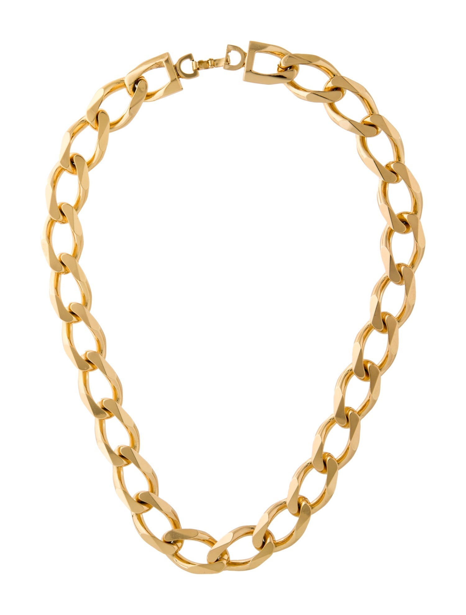 Christian Dior Vintage Curb Link Chain Necklace