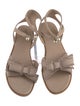 Christian Dior Leather Bow Accents Gladiator Sandals