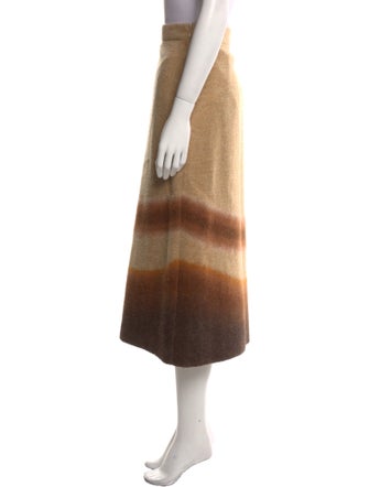 Christian Dior Wool Midi Length Skirt