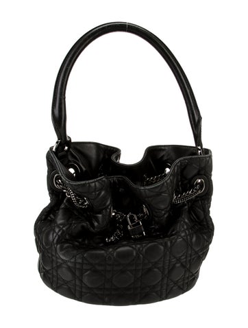 Christian Dior Bucket Bags Cannage Chri