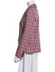 Christian Dior Virgin Wool Plaid Print Blazer