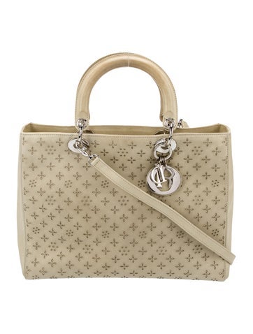 Christian Dior Shoulder Bags Leather Lady Medium Vintage