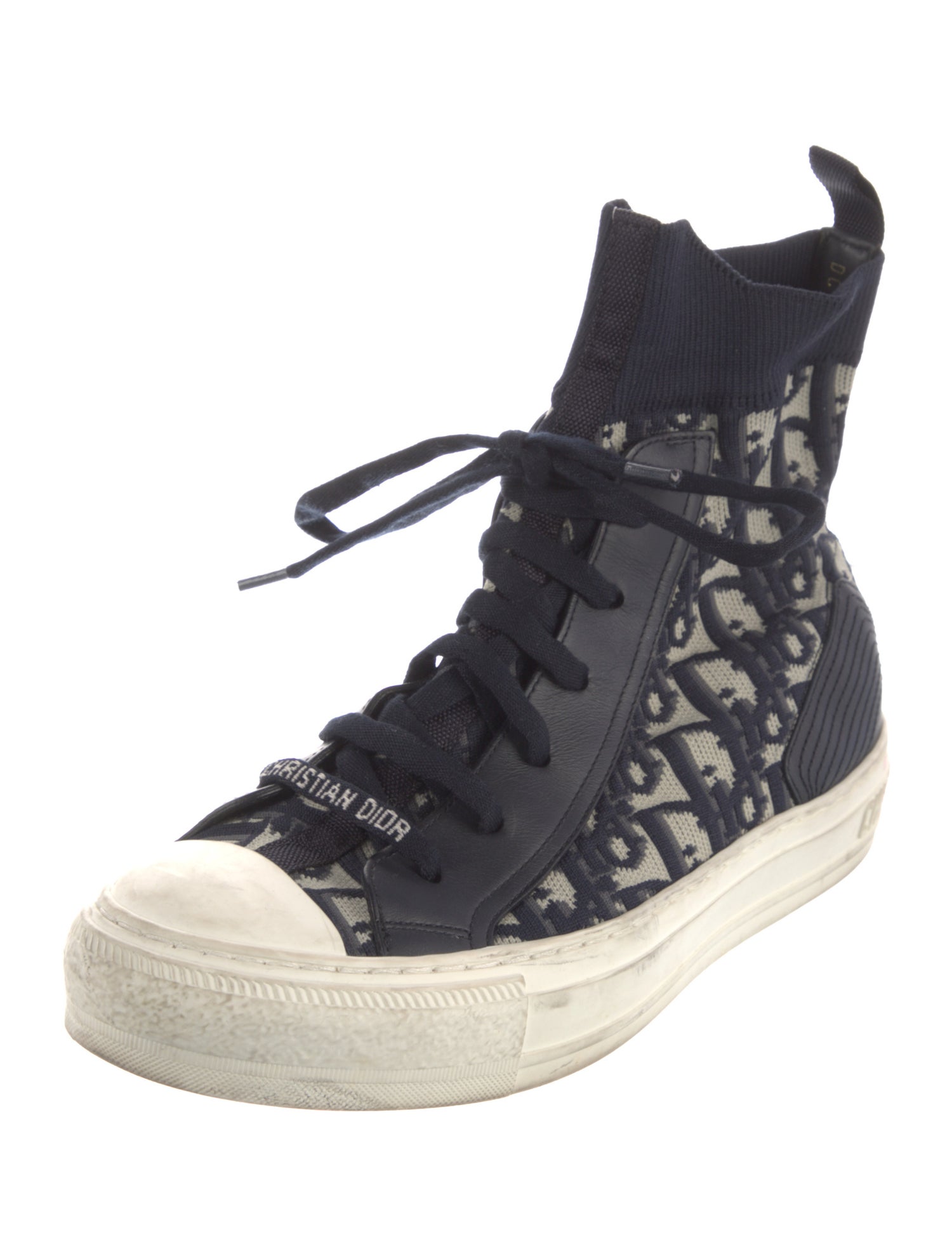 Christian Dior Oblique Jacquard Wedge Sneakers
