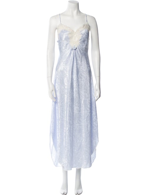 Christian Dior Lace Pattern Beaded Accents Nightgown