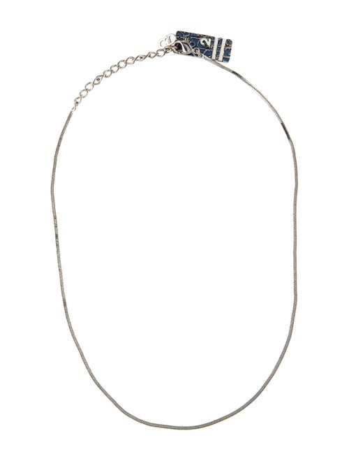 Christian Dior Oblique Trotter Pendant Necklace