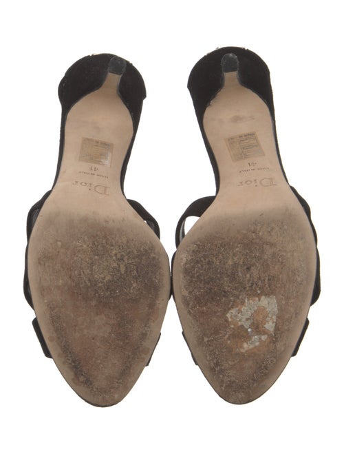 Christian Dior Suede T-Strap Sandals