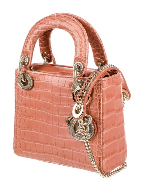 Christian Dior Crocodile Lady Dior Mini