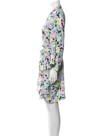 Christian Dior Satin Floral Print Robe