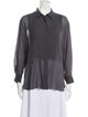 Christian Dior Silk Long Sleeve Blouse