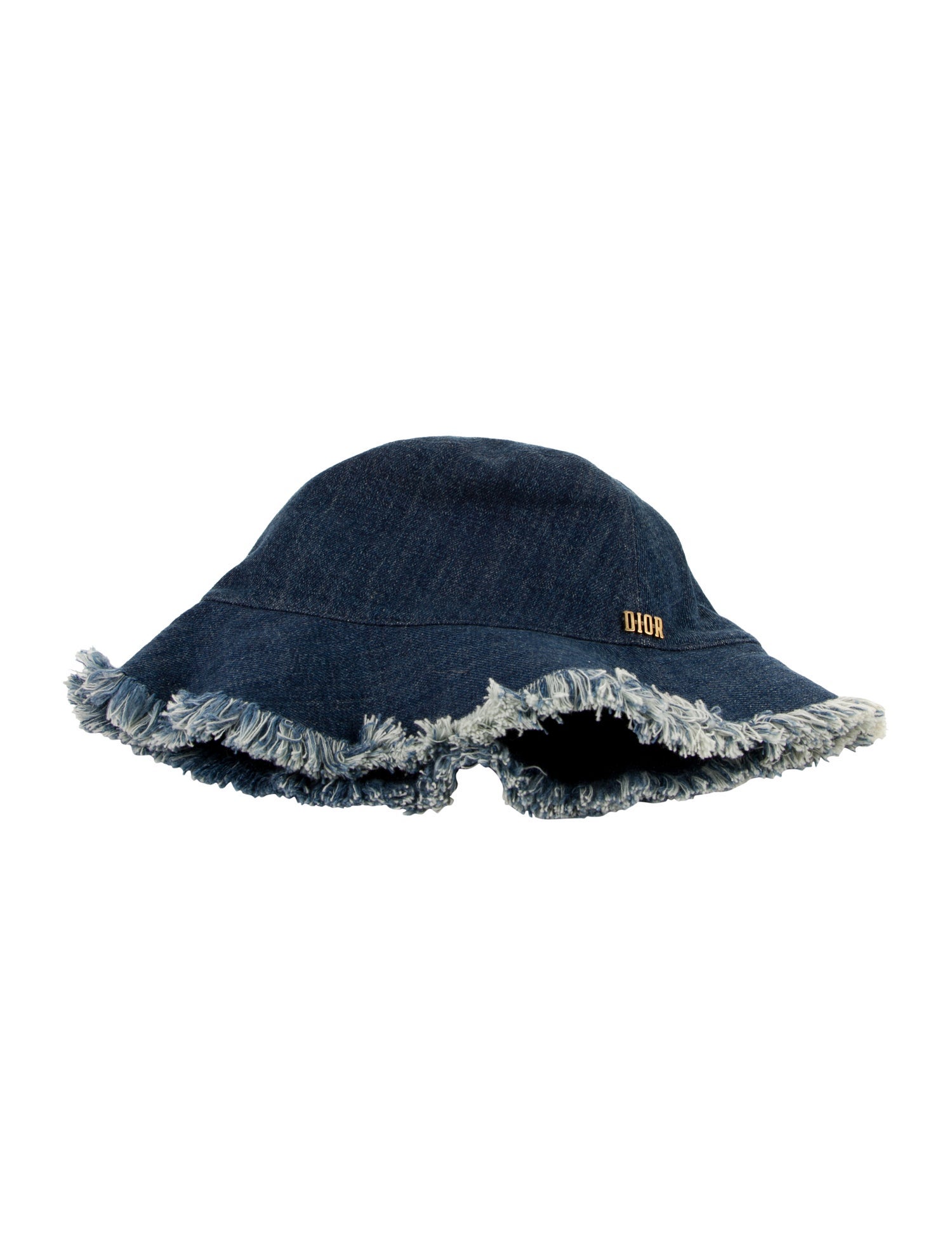 Christian Dior Denim Raw Edge Bucket Hat