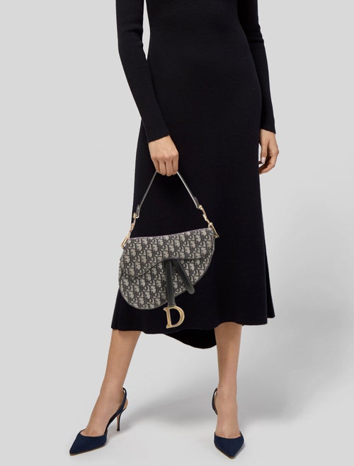 Christian Dior Oblique Jacquard Saddle Medium
