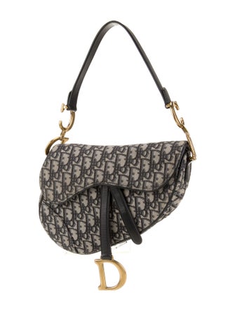 Christian Dior Oblique Jacquard Saddle Medium