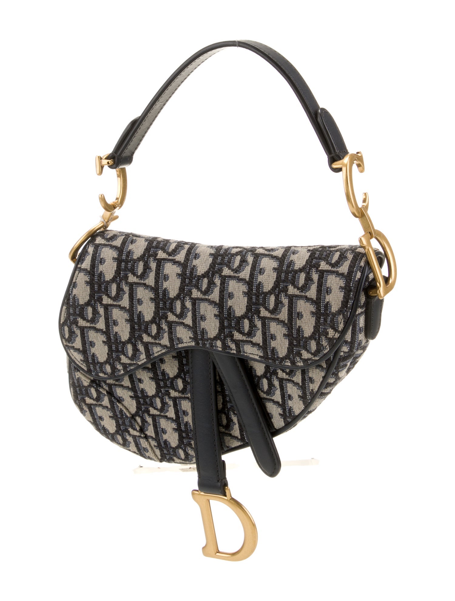 Christian Dior Oblique Jacquard Saddle Mini