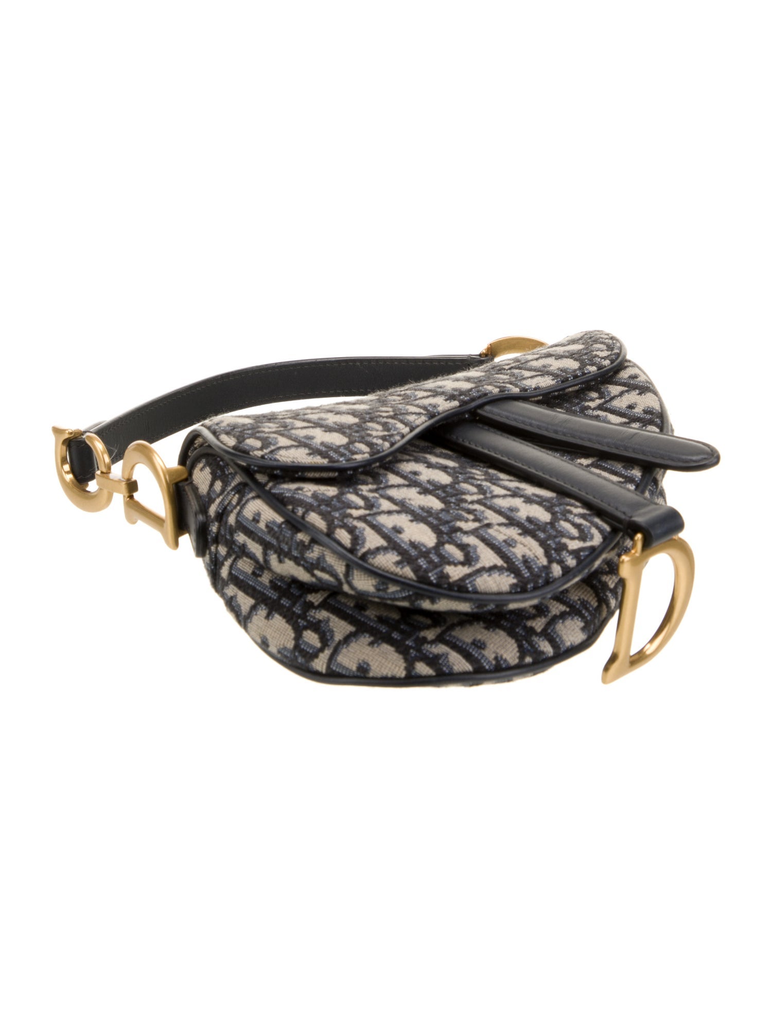 Christian Dior Oblique Jacquard Saddle Mini