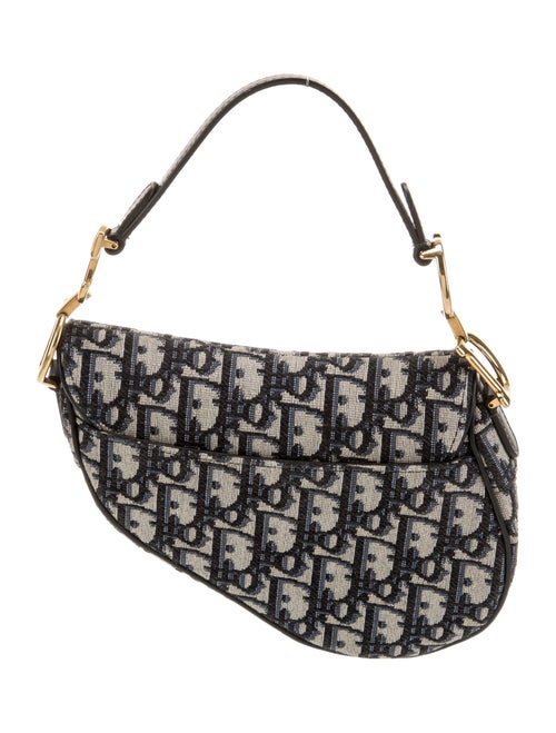 Christian Dior Oblique Jacquard Saddle Mini