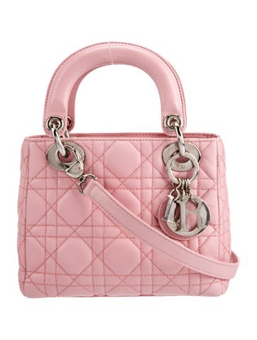 Christian Dior Handle Bags Leather Lady Mini Vintage