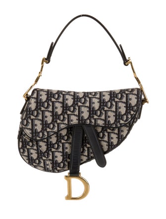 Christian Dior Oblique Jacquard Saddle Mini