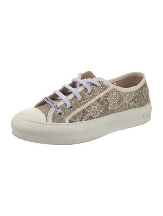 Christian Dior Walk' n' Dior Lace Macrame Sneakers