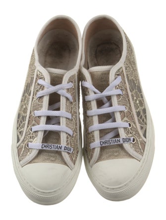 Christian Dior Walk' n' Dior Lace Macrame Sneakers