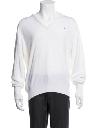 Christian Dior V-Neck Long Sleeve Pullover