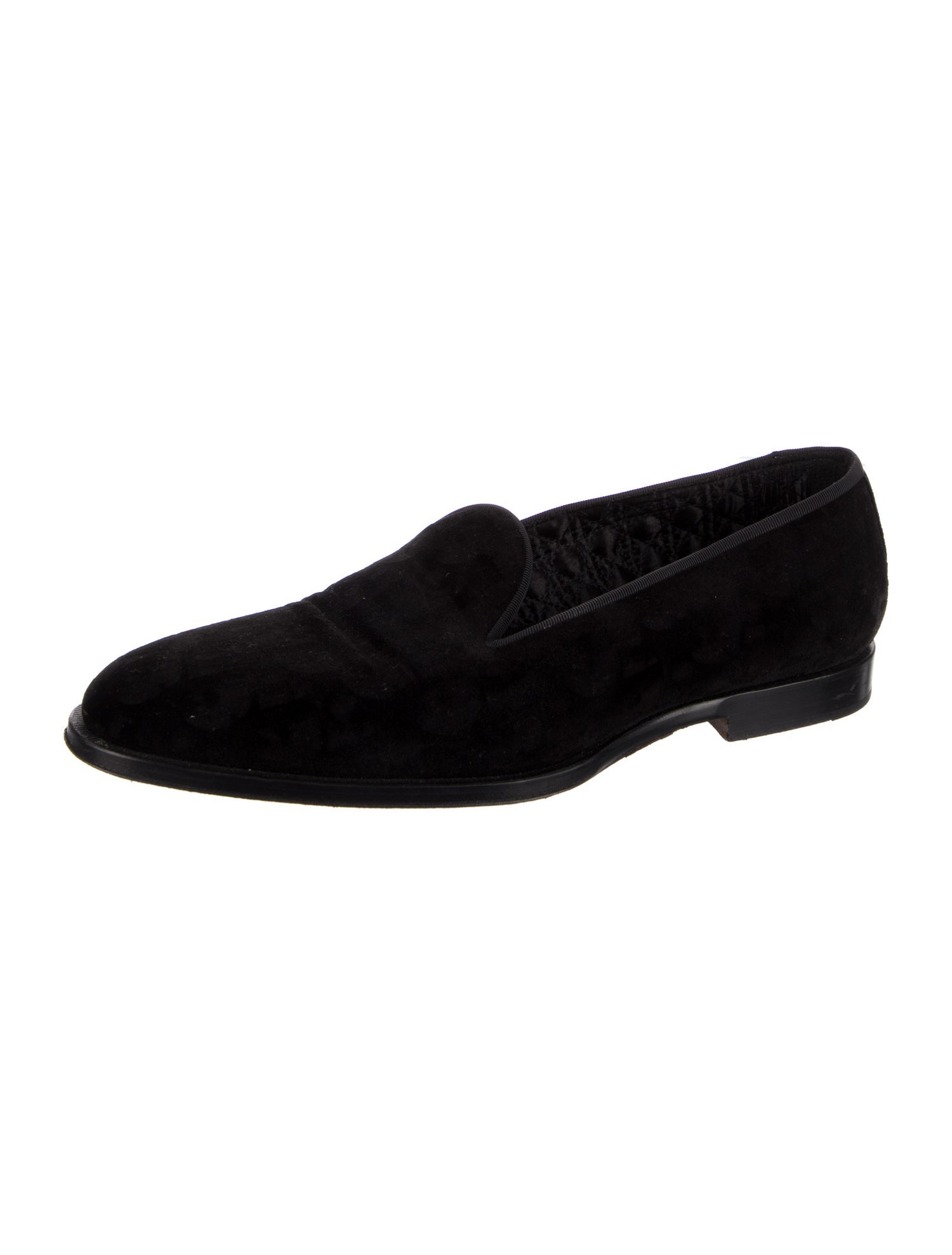 Christian Dior Oblique Jacquard Velvet Dress Loafers