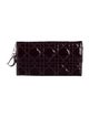 Christian Dior Cannage Pattern Patent Leather Trifold Wallet
