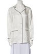 Christian Dior Silk Long Sleeve Button-Up Top